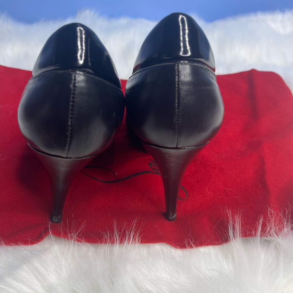 Christian Louboutin Black Leather Heels